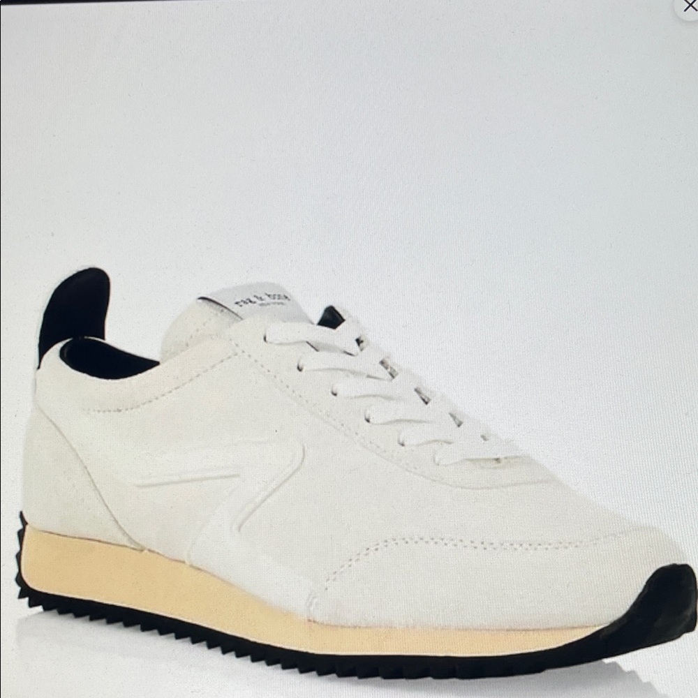 Rag & Bone Retro Runner ivory suede nylon  Sneakers - Picture 2 of 11
